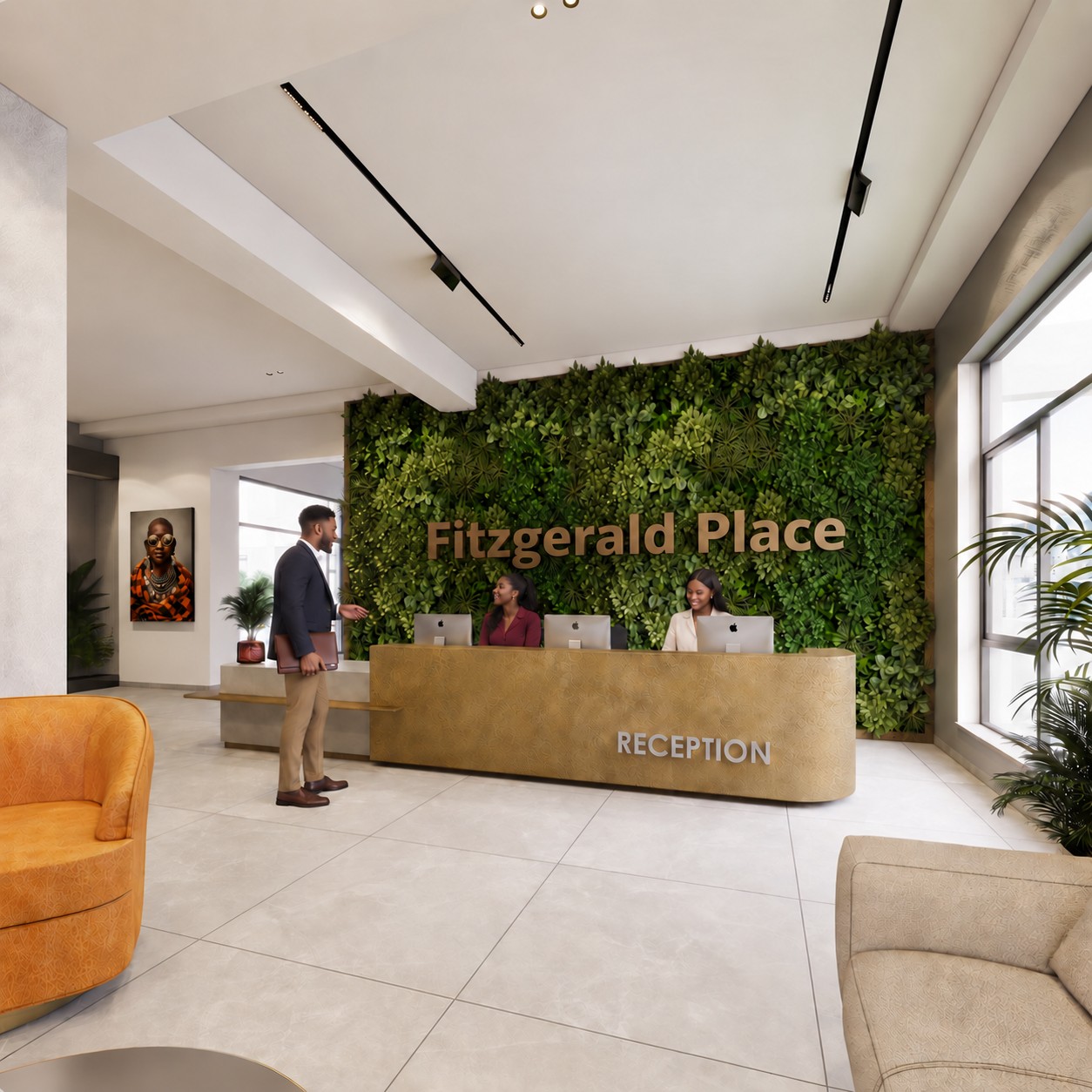 Reception desk