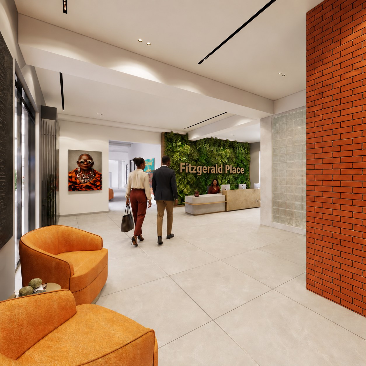 The lobby