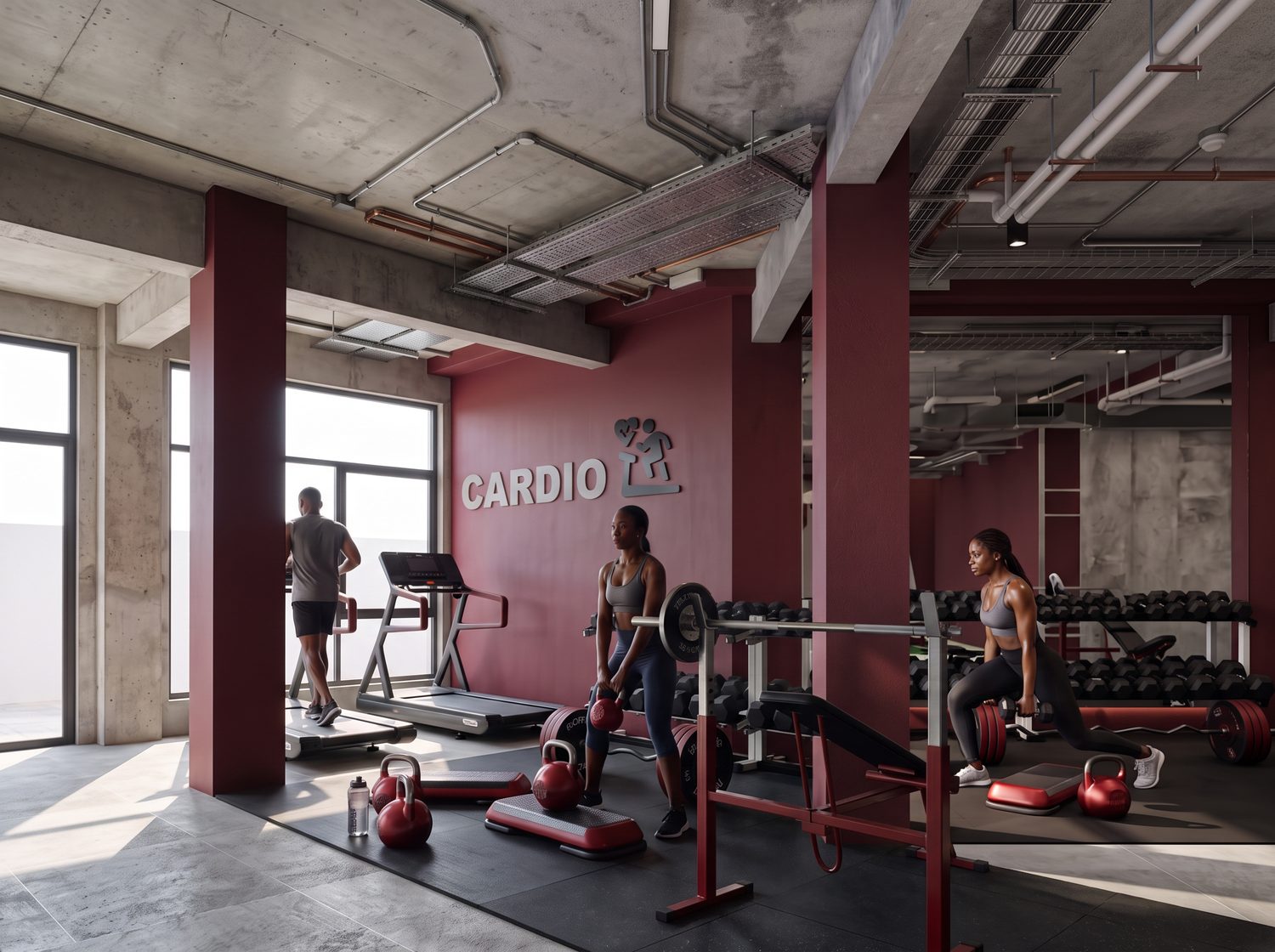Cardio & free weights
