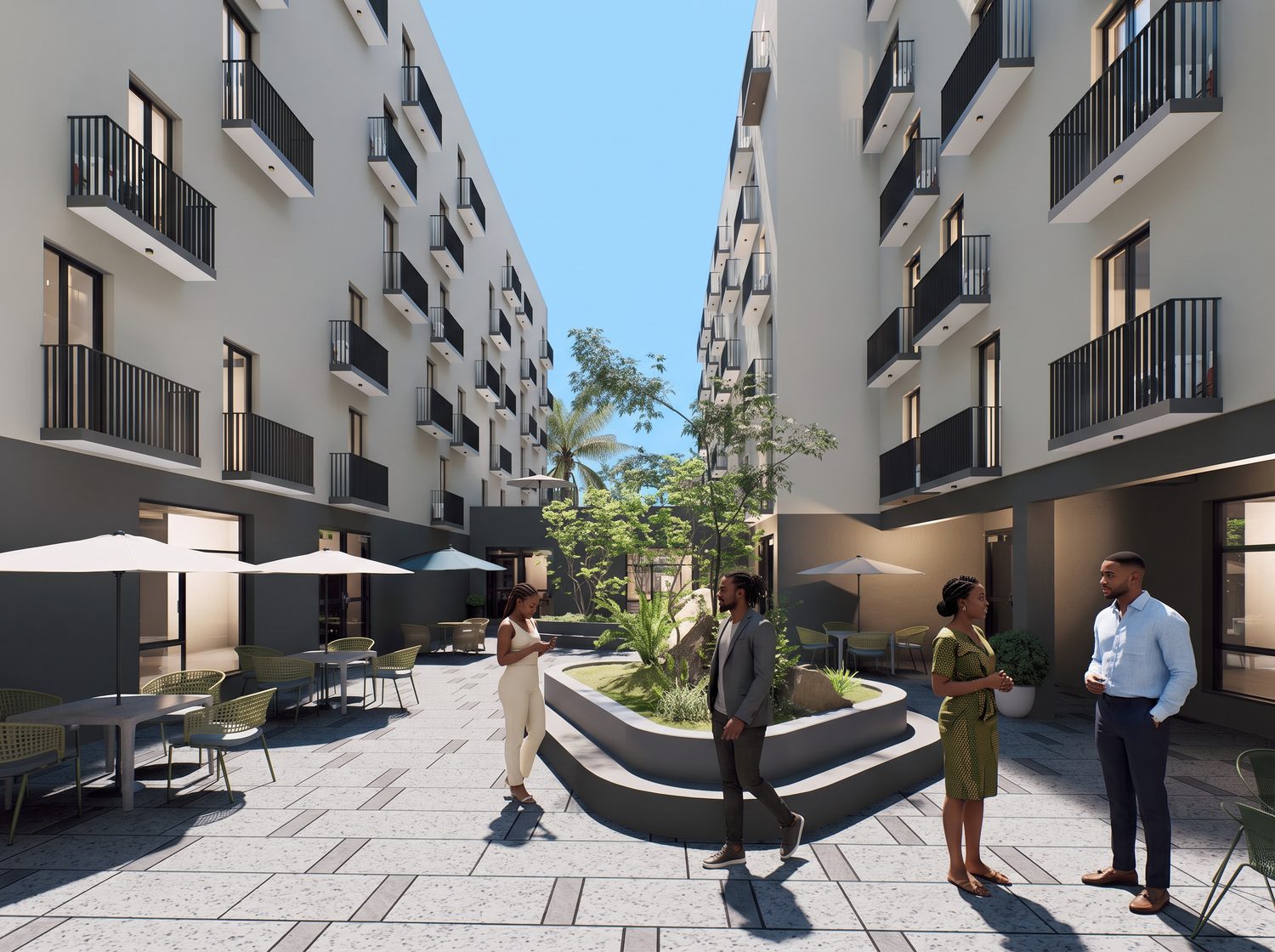 The courtyard