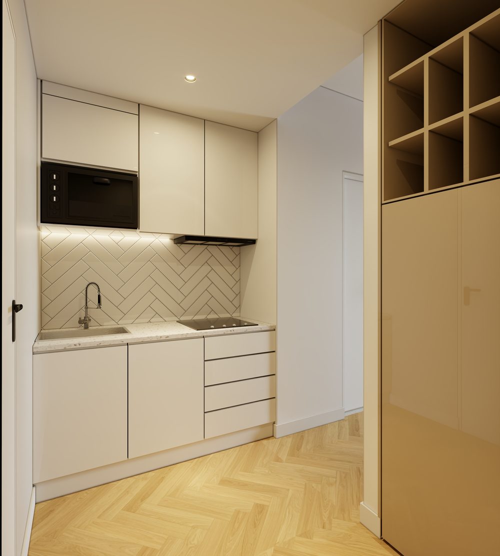 The Mini Studio kitchen run